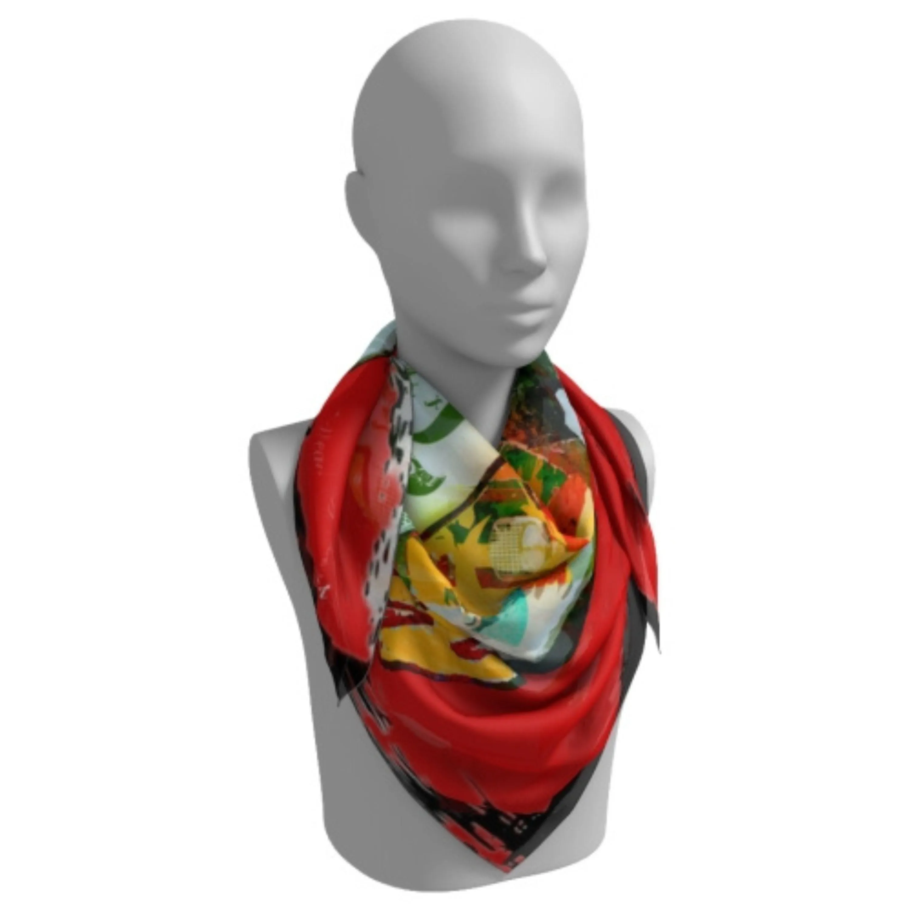 Anne Boleyn Silk Square Scarf