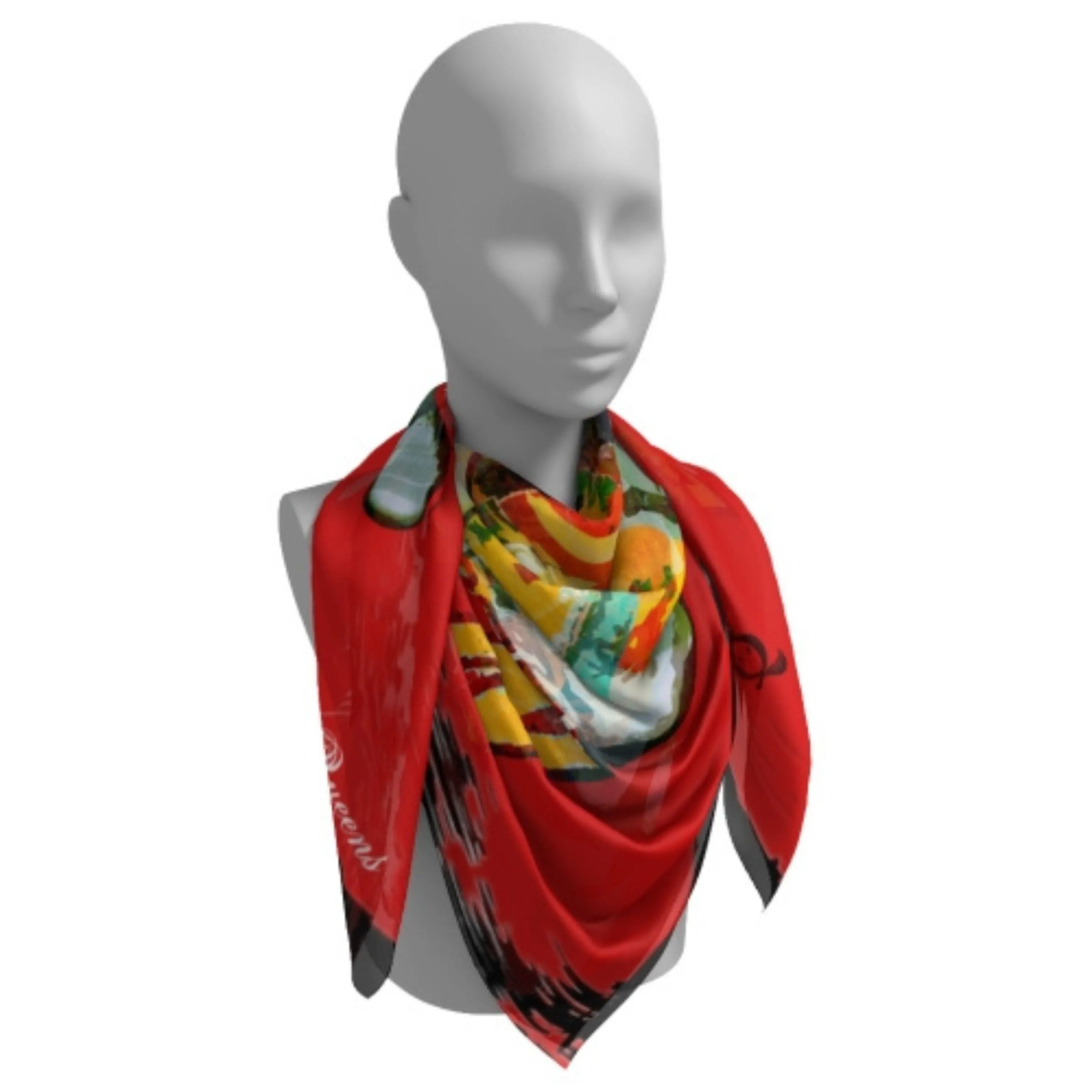 Anne Boleyn Silk Square Scarf