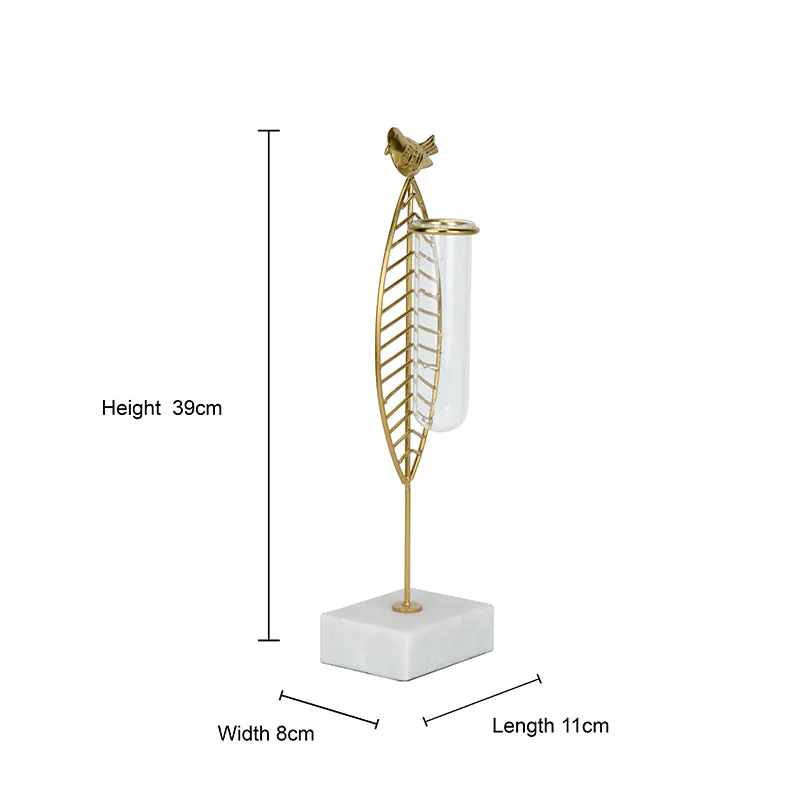 Birdo Test Tube Planter - Gold