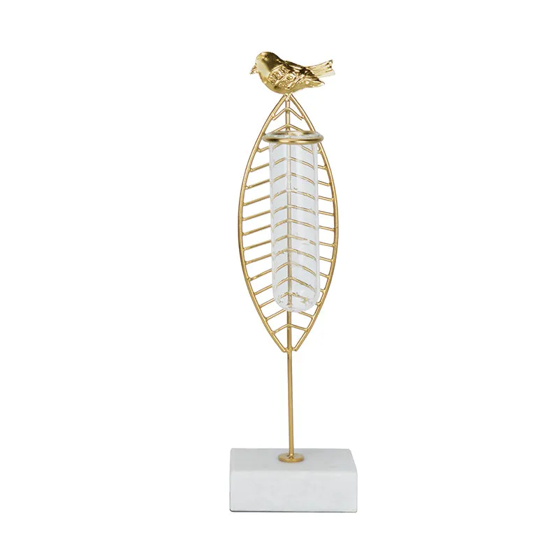 Birdo Test Tube Planter - Gold
