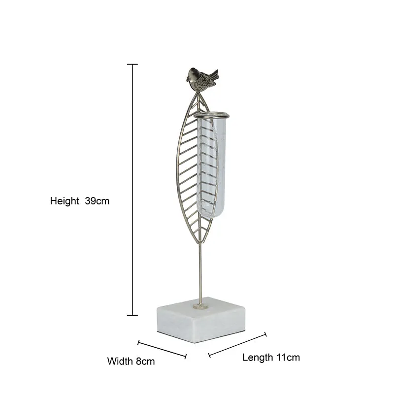Birdo Test Tube Planter - Silver