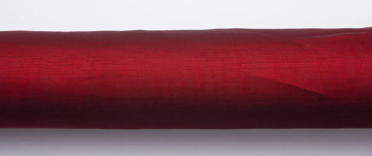 Burgundy Shot Silk Chiffon