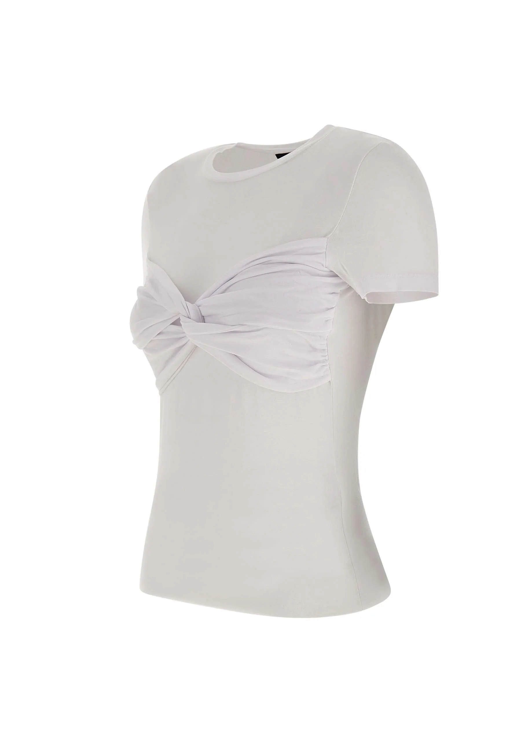 Cotton Modal Blend T-shirt in White
