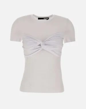 Cotton Modal Blend T-shirt in White