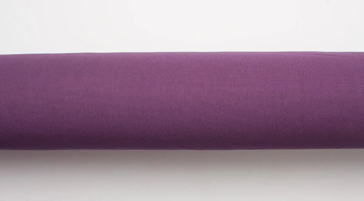 Deep Plum Silk Georgette
