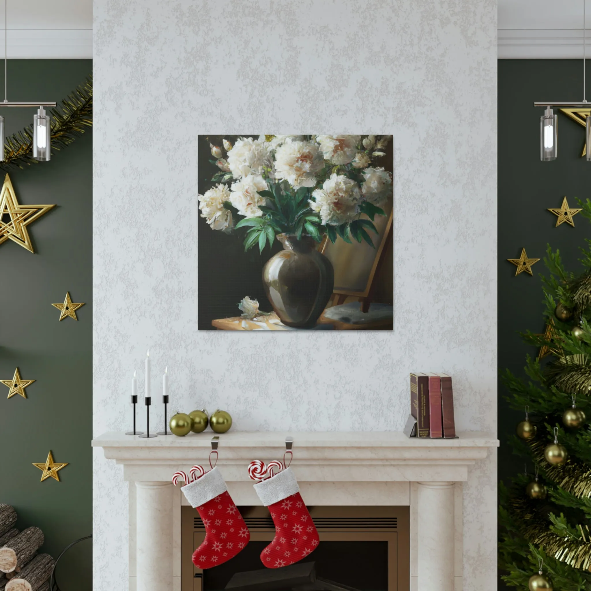 Floral Glamour Burst - Canvas
