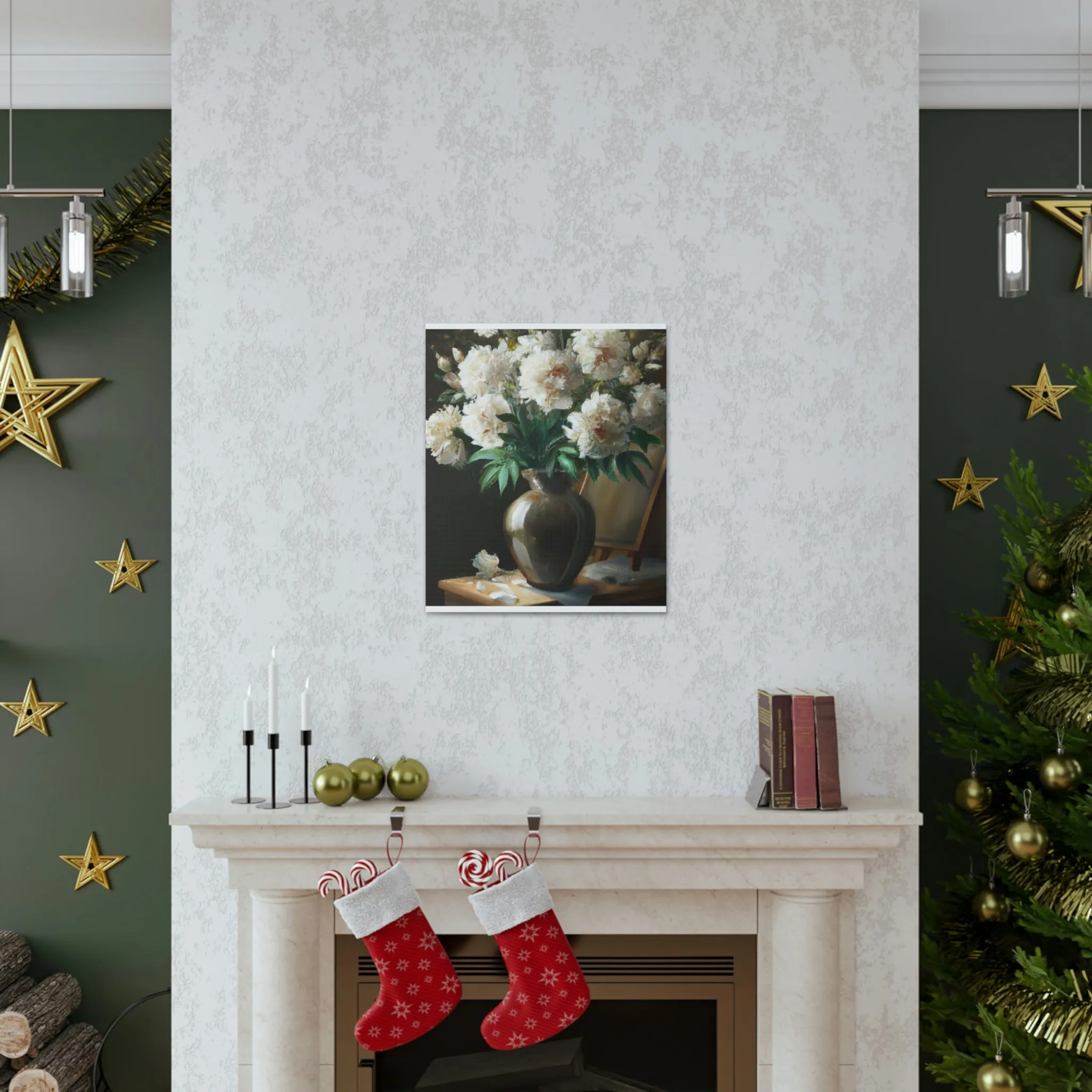 Floral Glamour Burst - Canvas