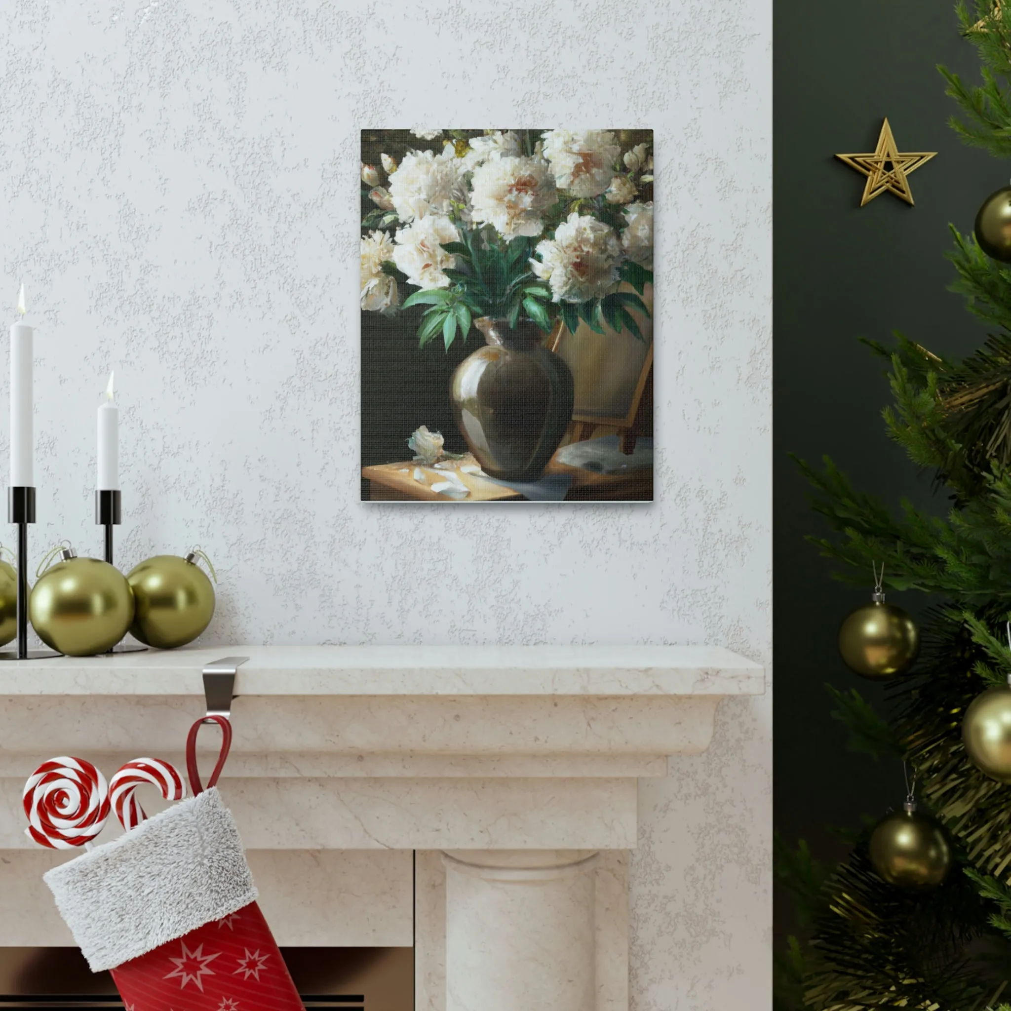 Floral Glamour Burst - Canvas