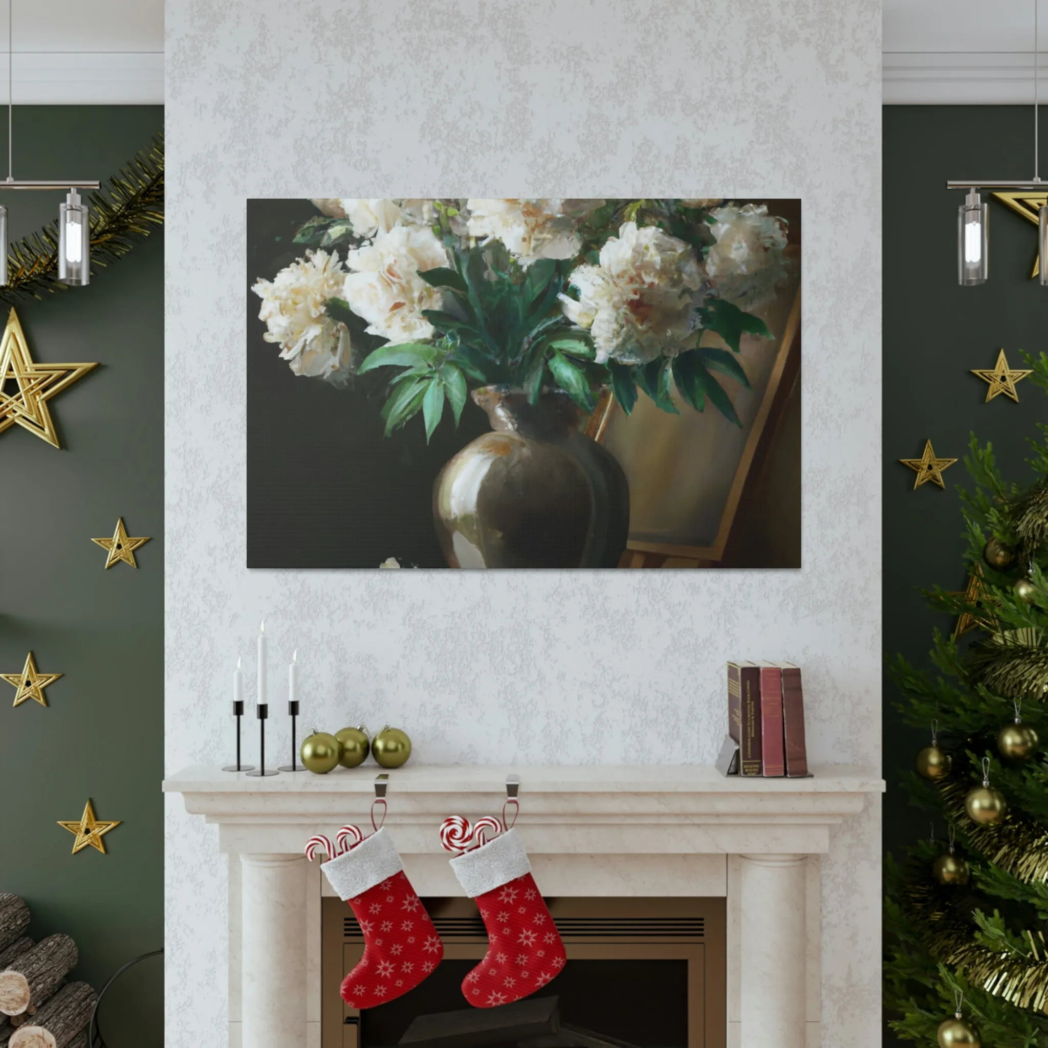Floral Glamour Burst - Canvas