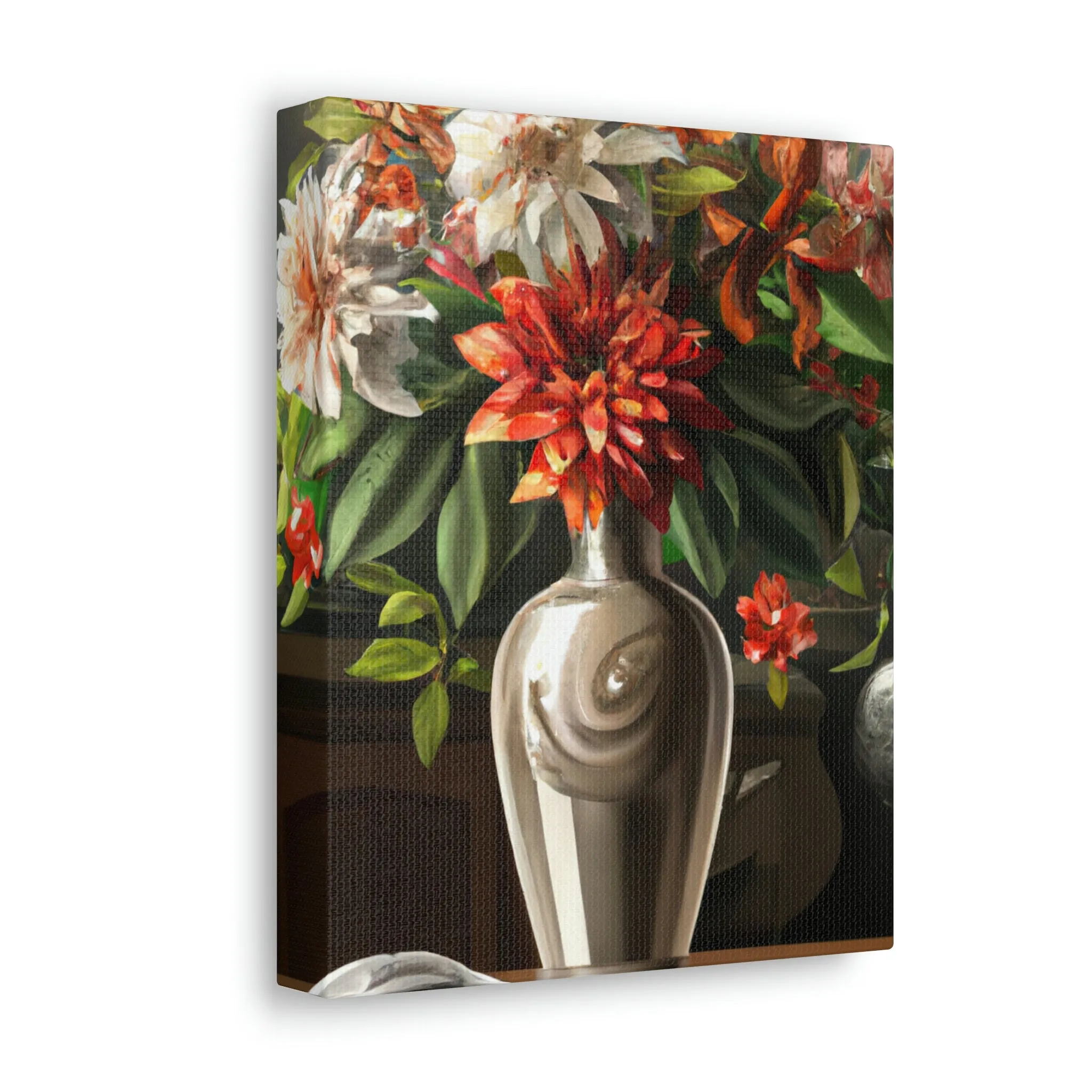 Floral Soiree Scene - Canvas