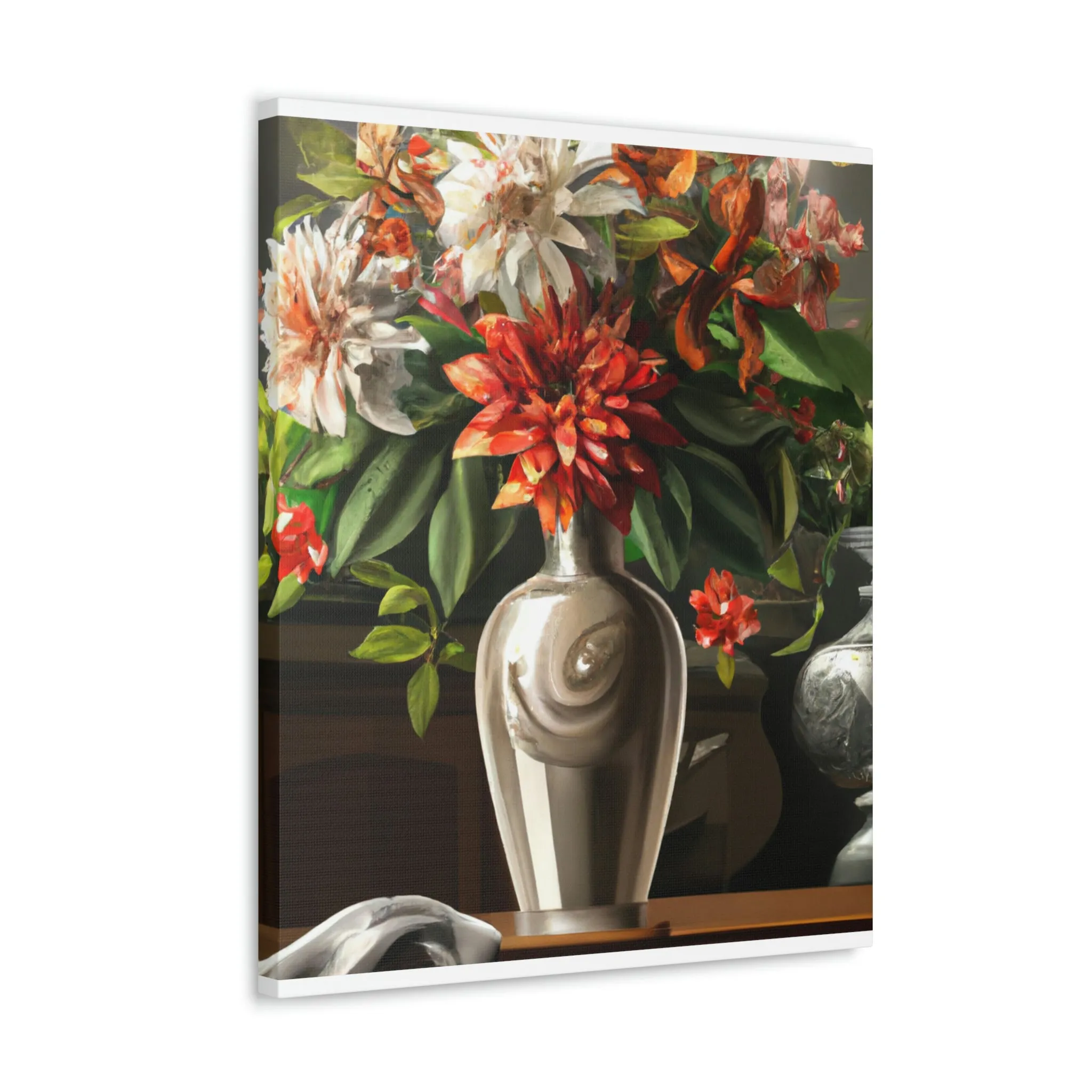 Floral Soiree Scene - Canvas