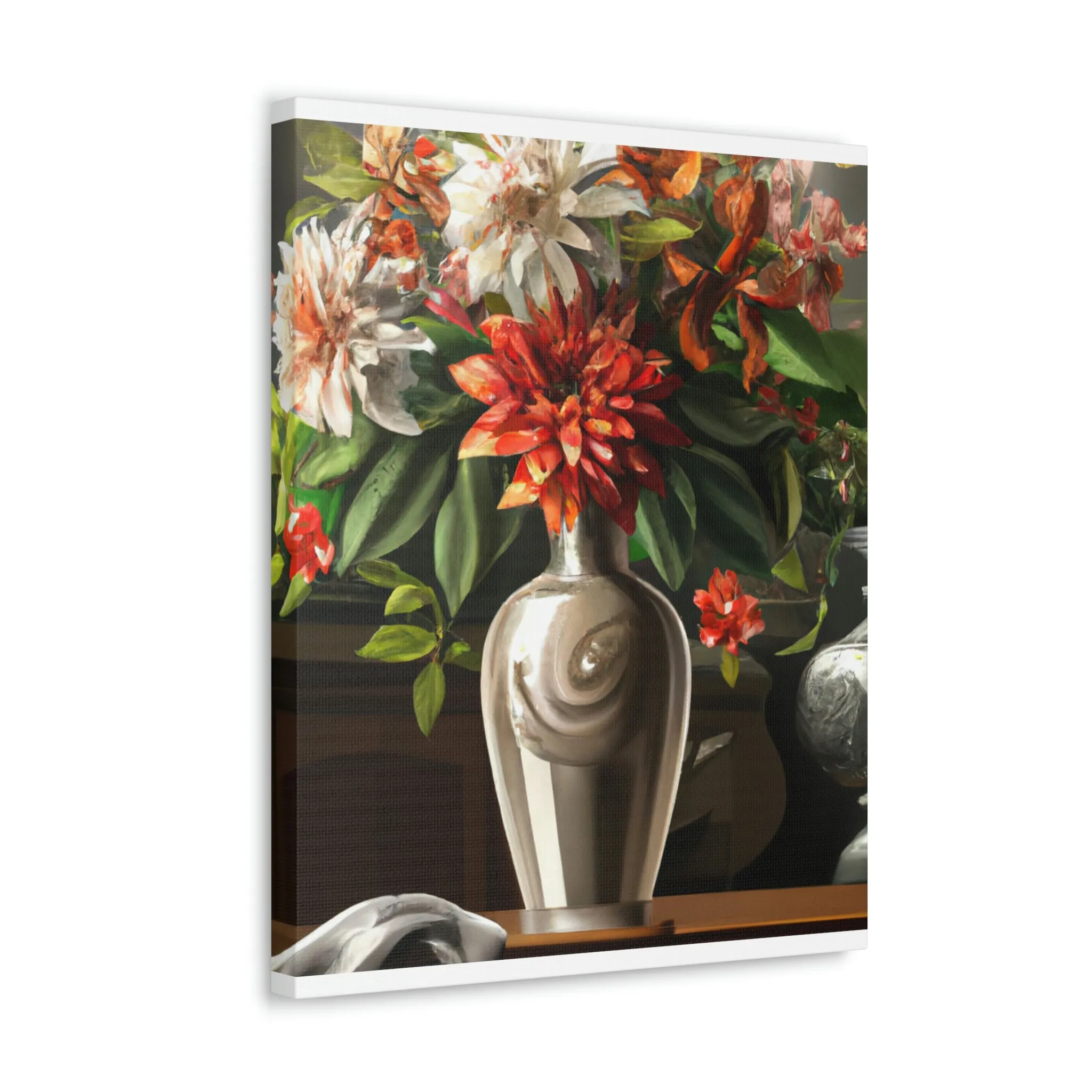 Floral Soiree Scene - Canvas