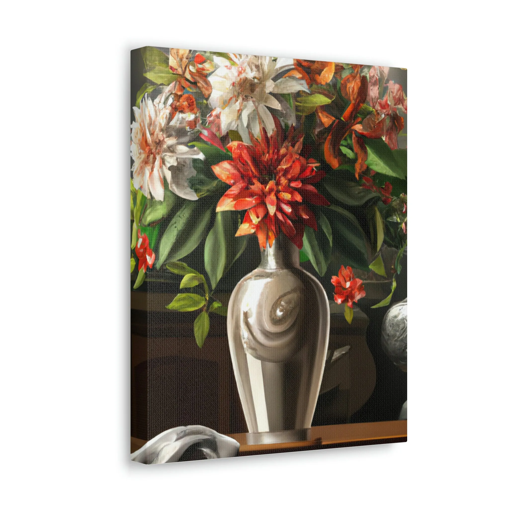 Floral Soiree Scene - Canvas