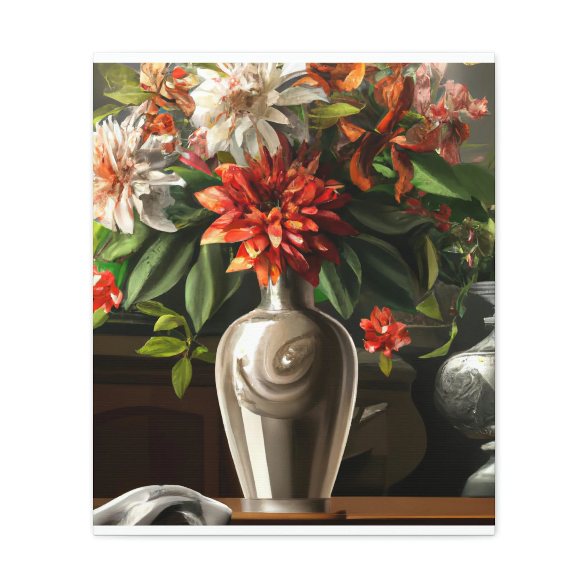 Floral Soiree Scene - Canvas