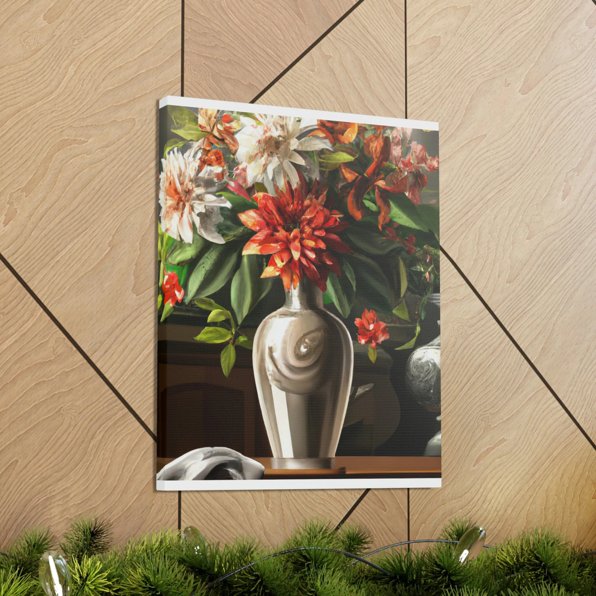 Floral Soiree Scene - Canvas