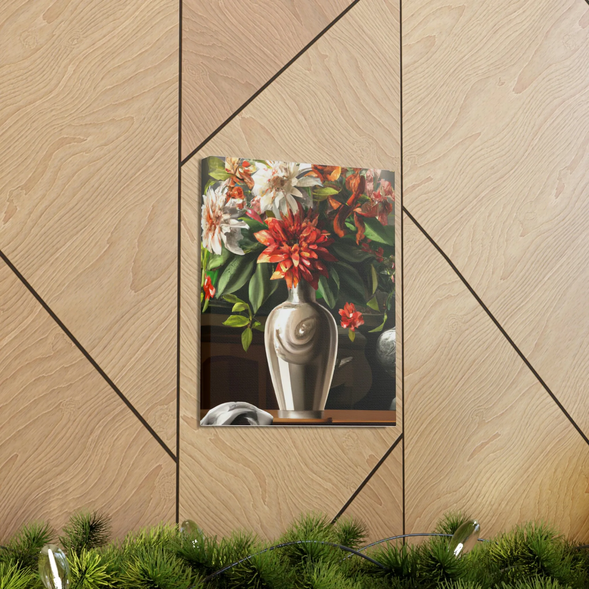 Floral Soiree Scene - Canvas
