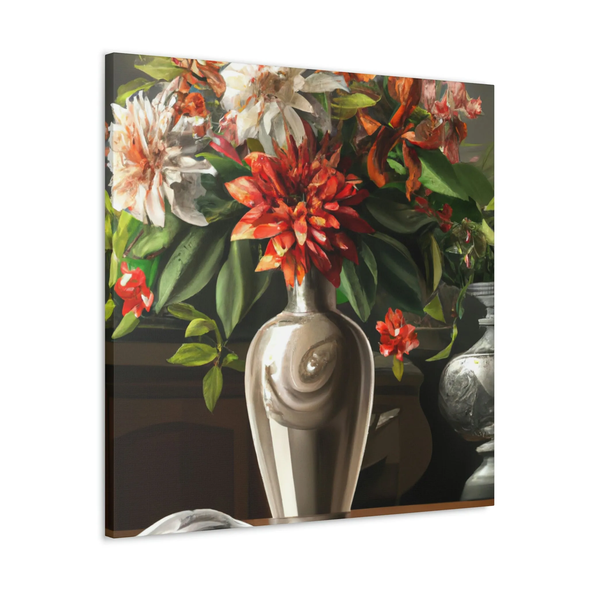 Floral Soiree Scene - Canvas