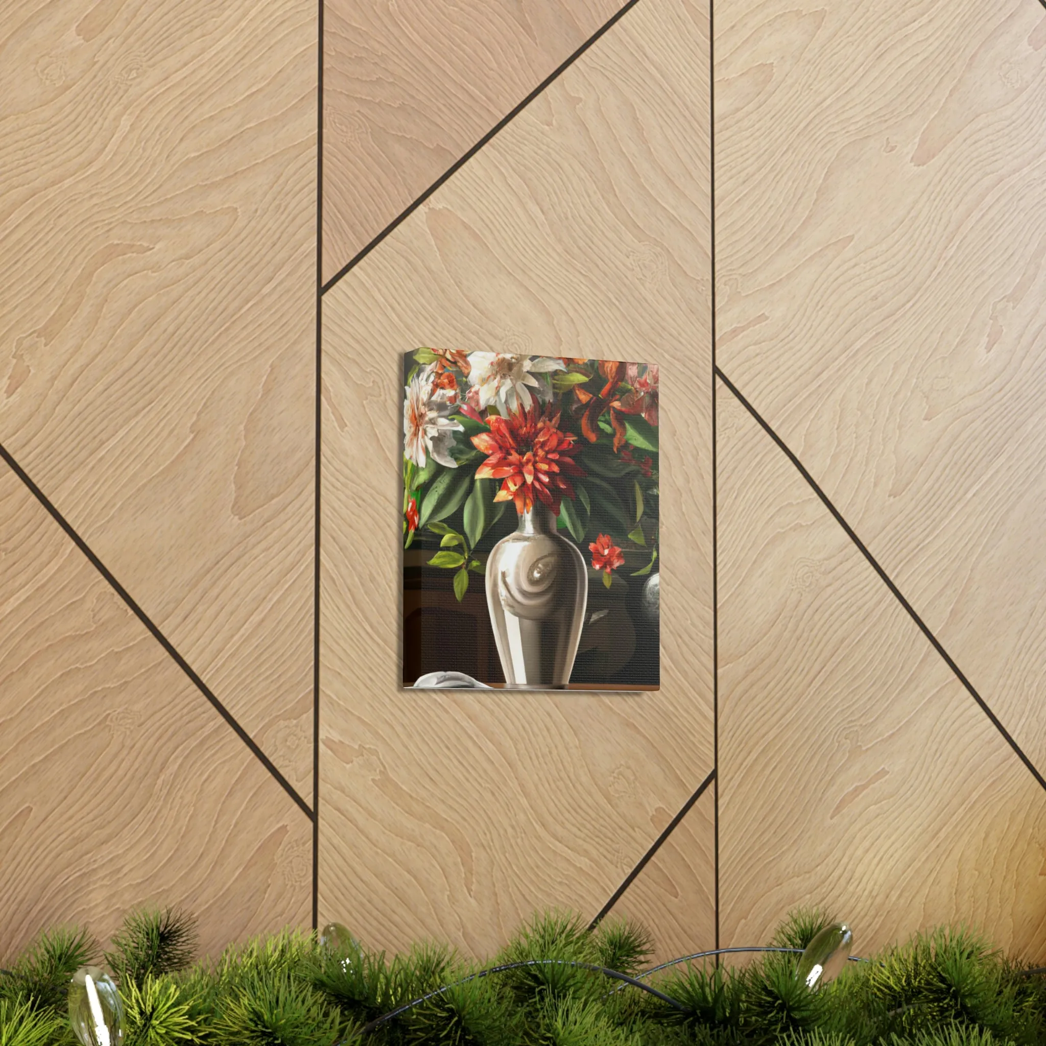Floral Soiree Scene - Canvas