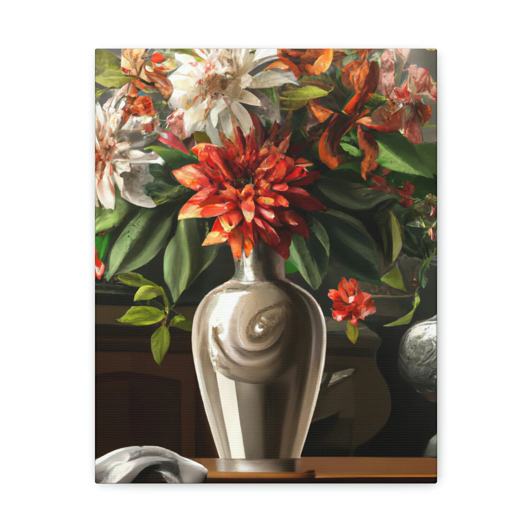 Floral Soiree Scene - Canvas