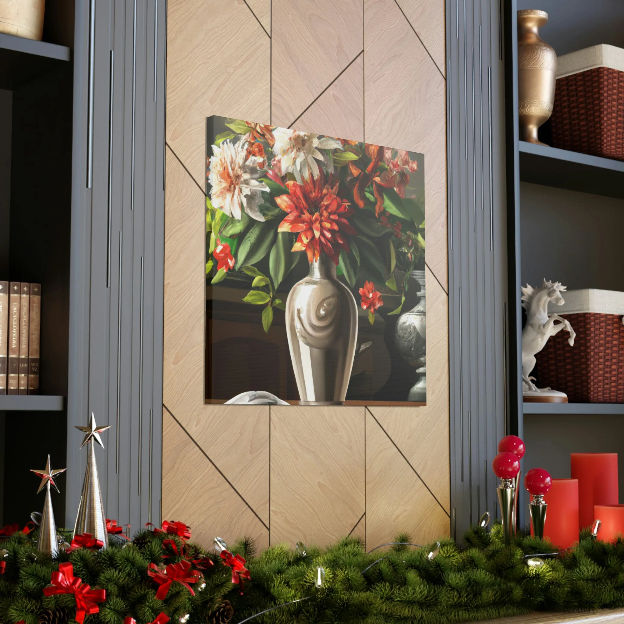 Floral Soiree Scene - Canvas