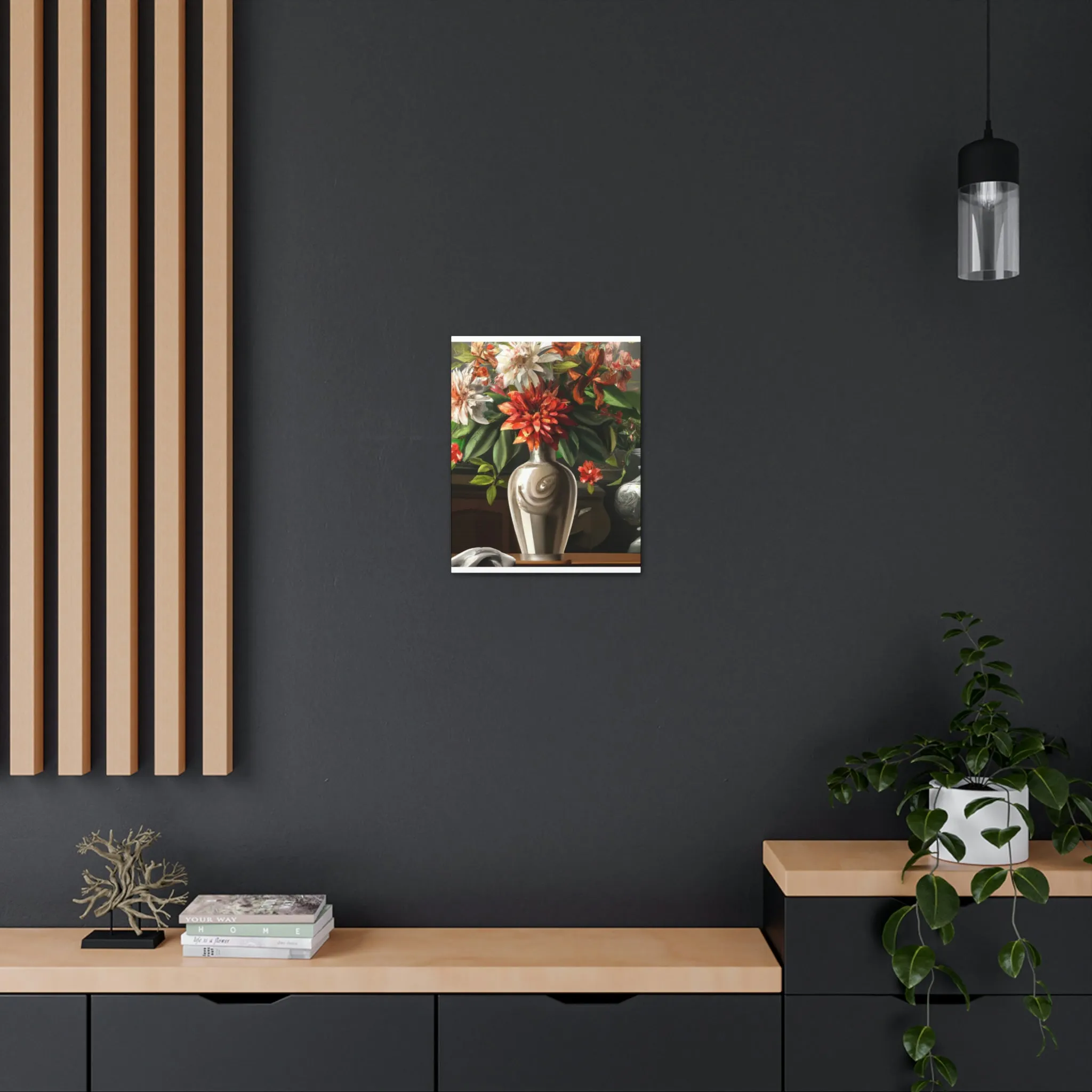 Floral Soiree Scene - Canvas