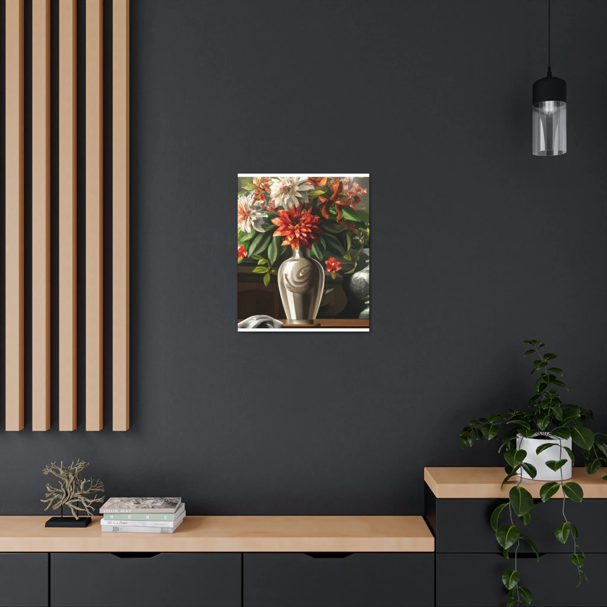 Floral Soiree Scene - Canvas