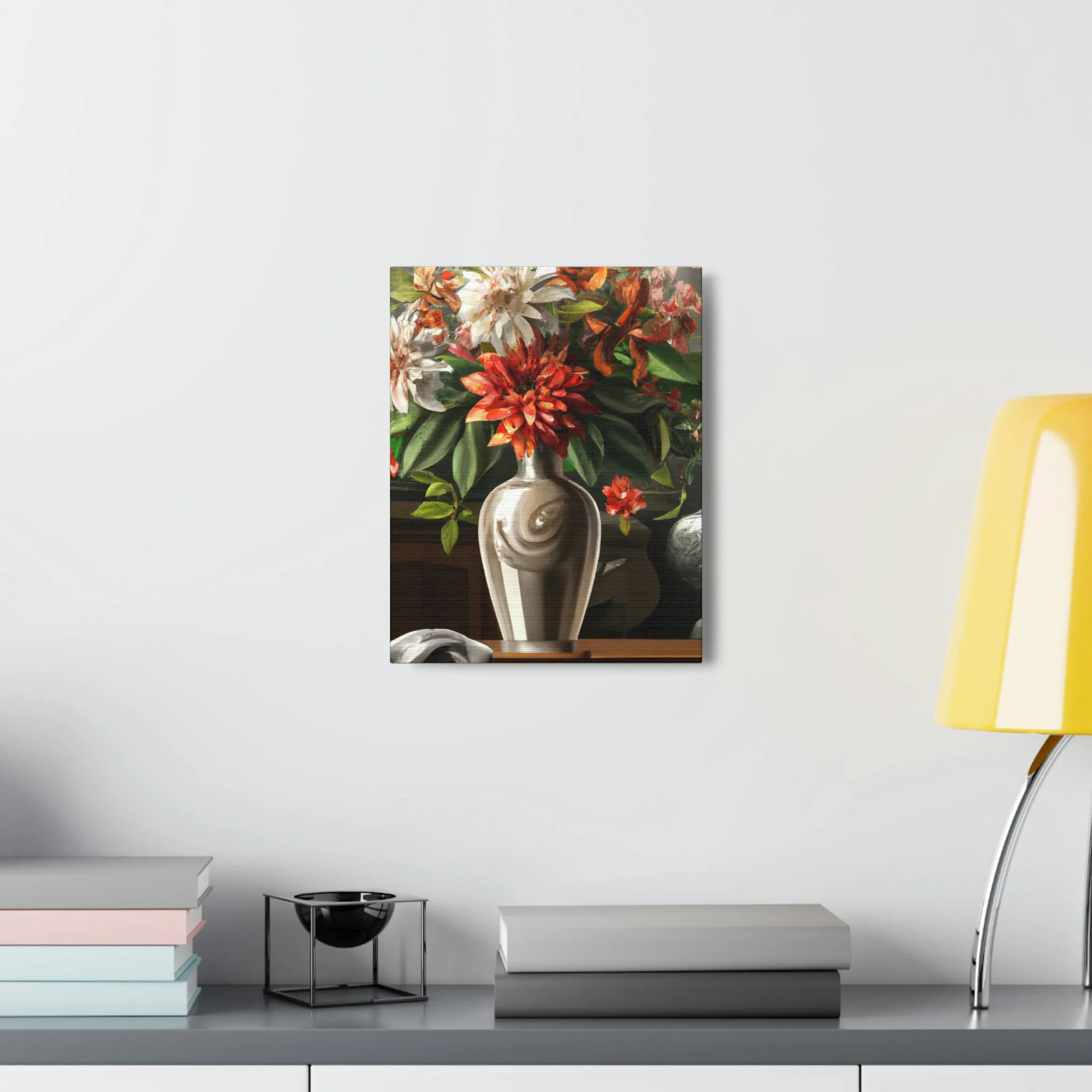 Floral Soiree Scene - Canvas