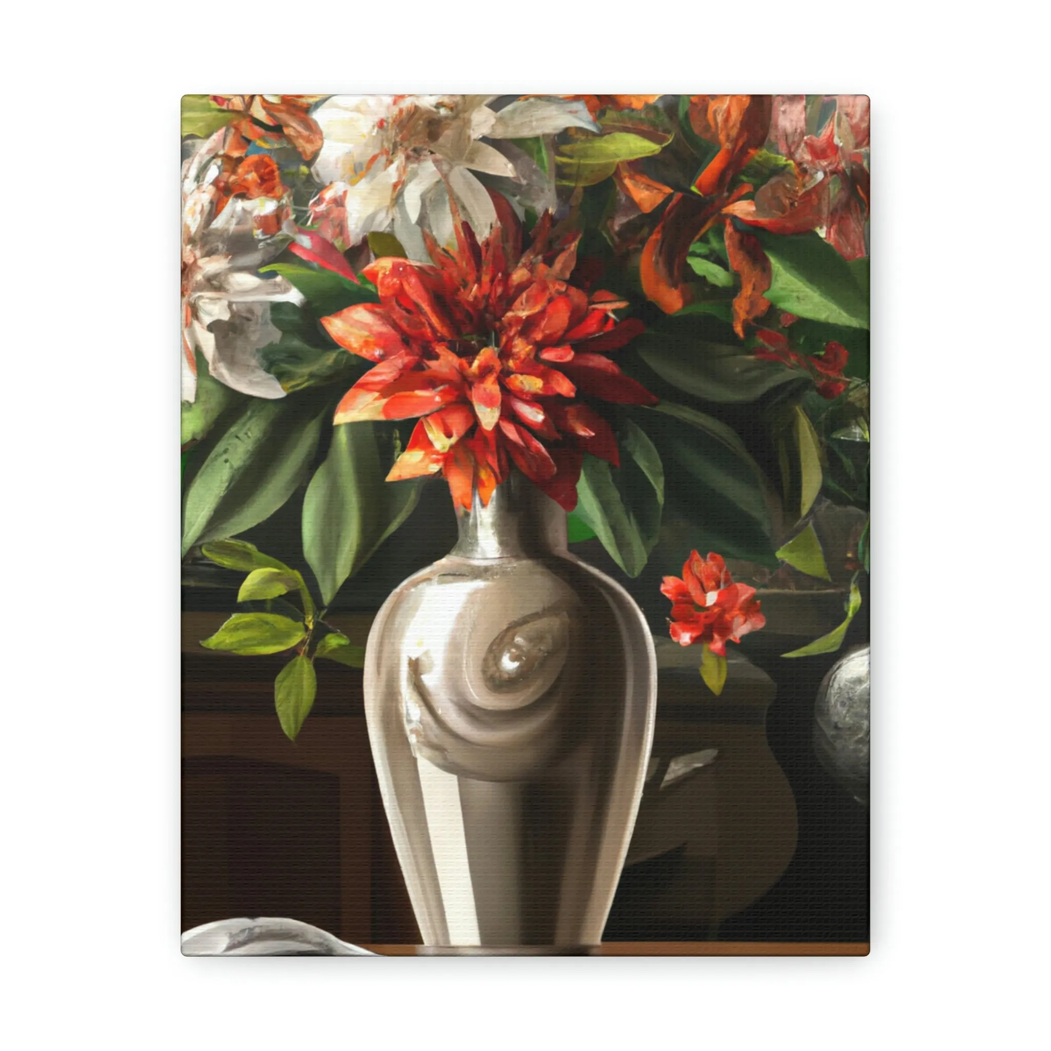 Floral Soiree Scene - Canvas