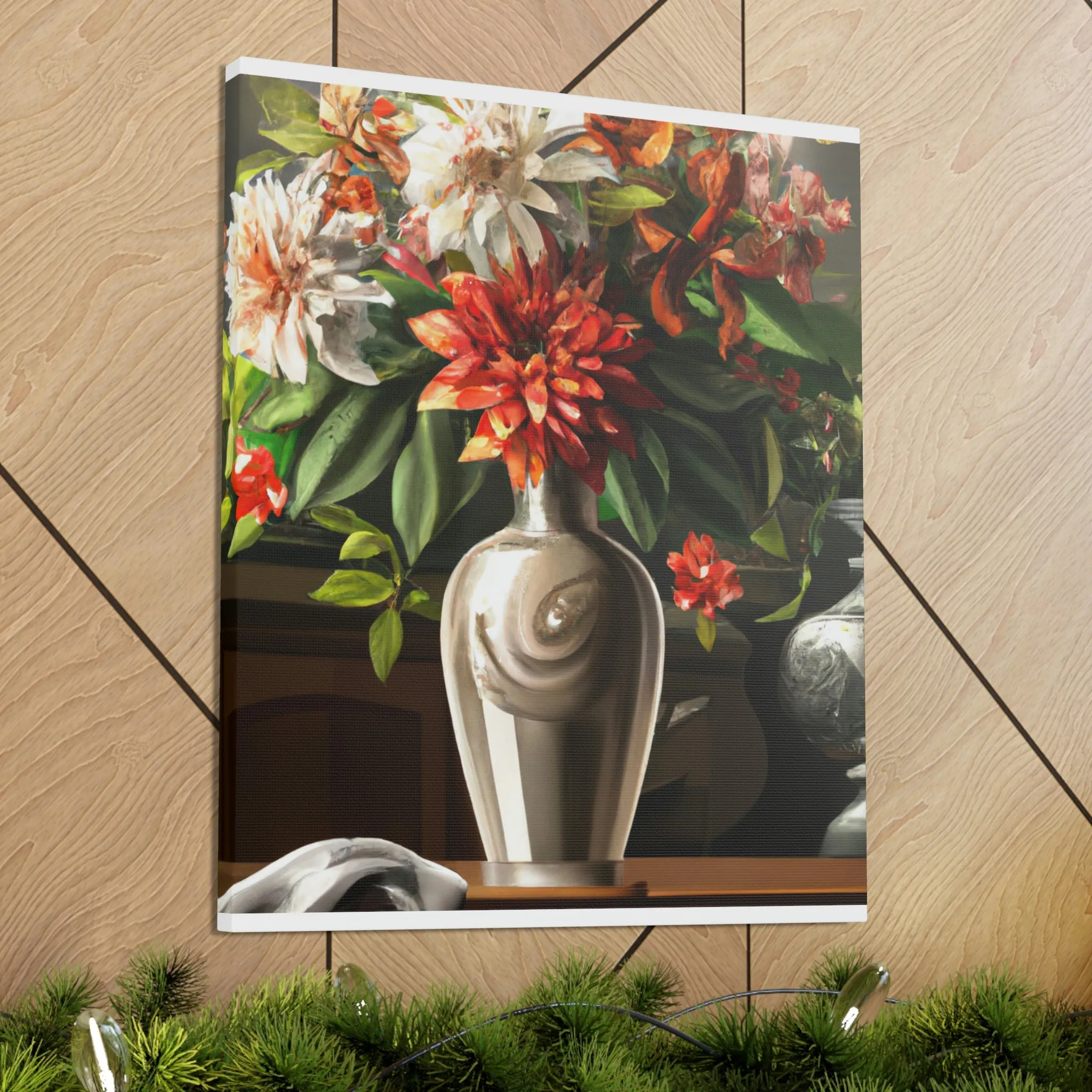 Floral Soiree Scene - Canvas