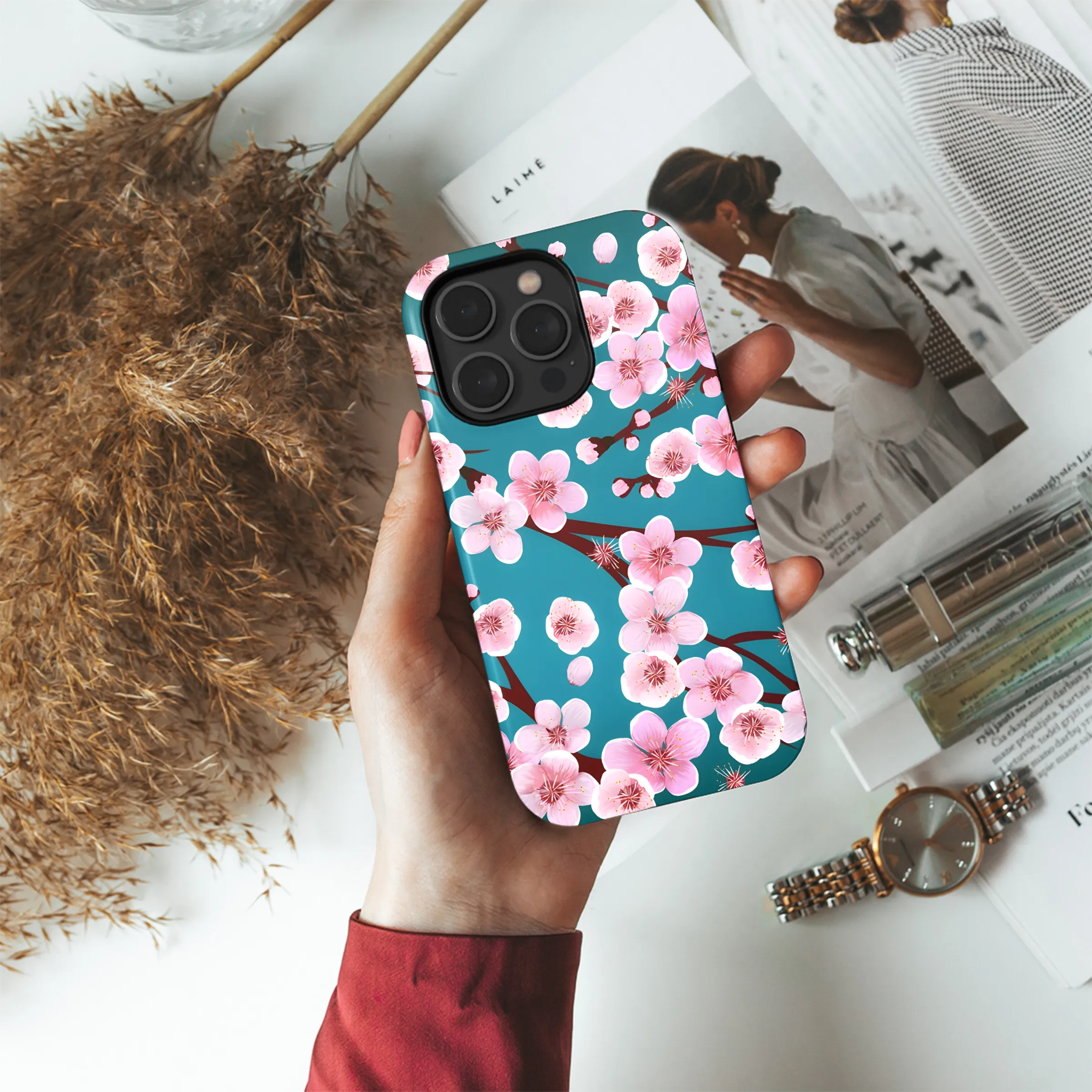 Floral Spring Phone Case iPhone Samsung Cover Pixel 3176