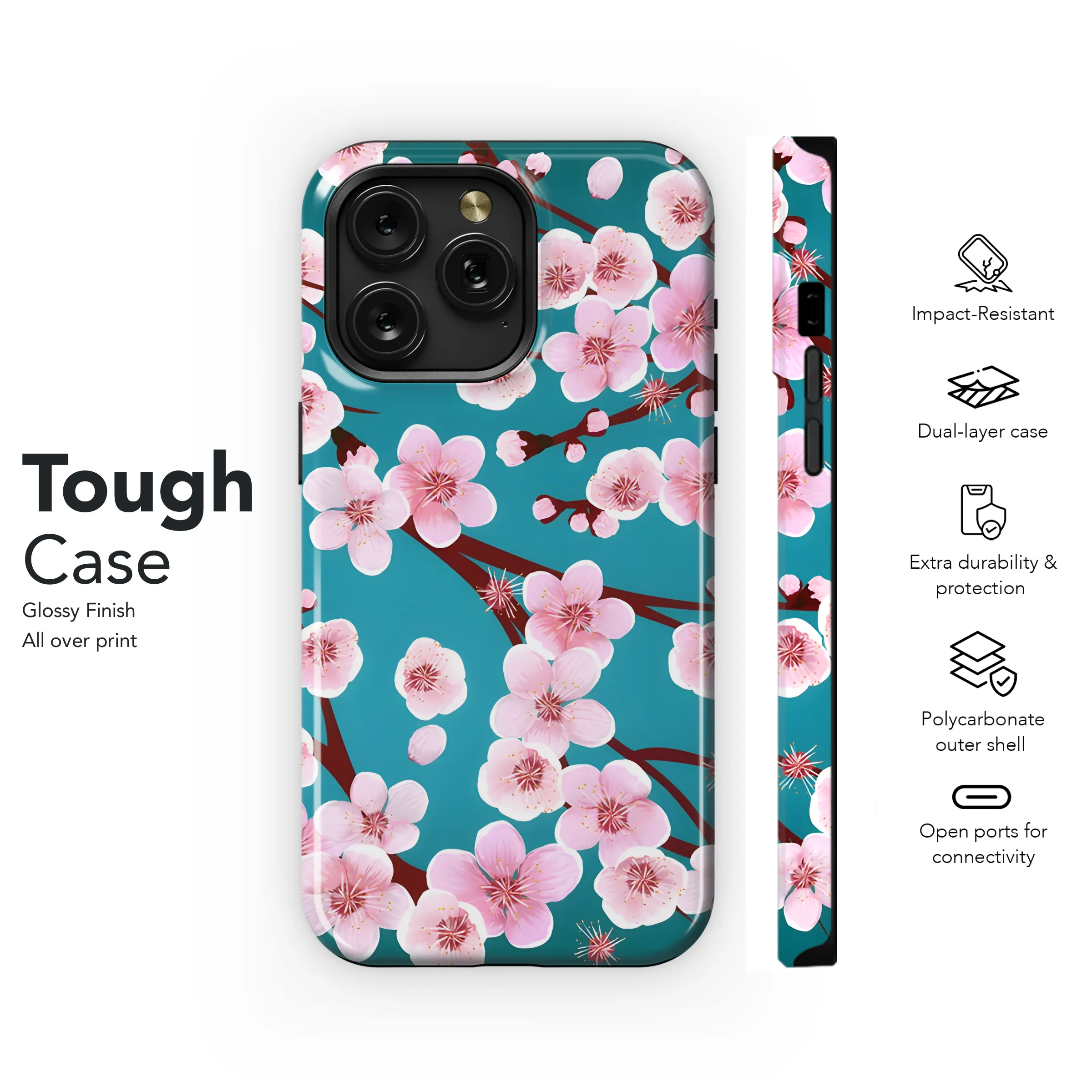 Floral Spring Phone Case iPhone Samsung Cover Pixel 3176