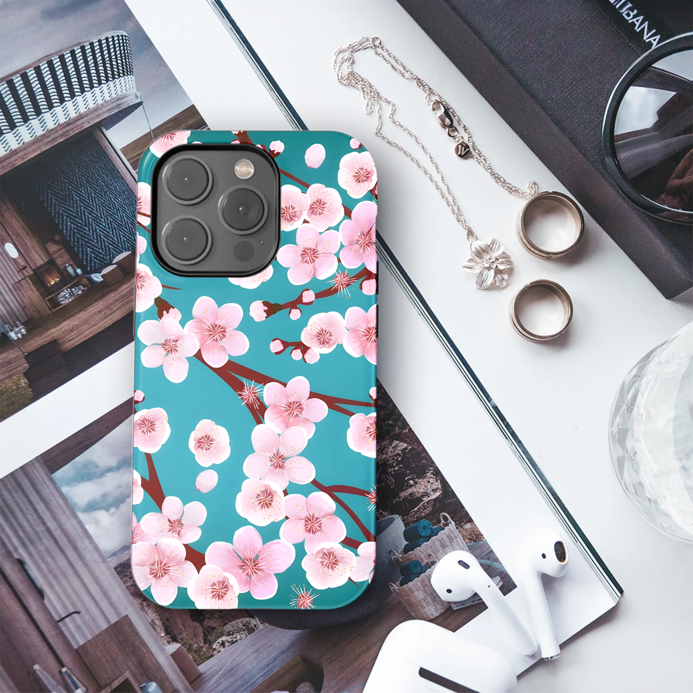 Floral Spring Phone Case iPhone Samsung Cover Pixel 3176