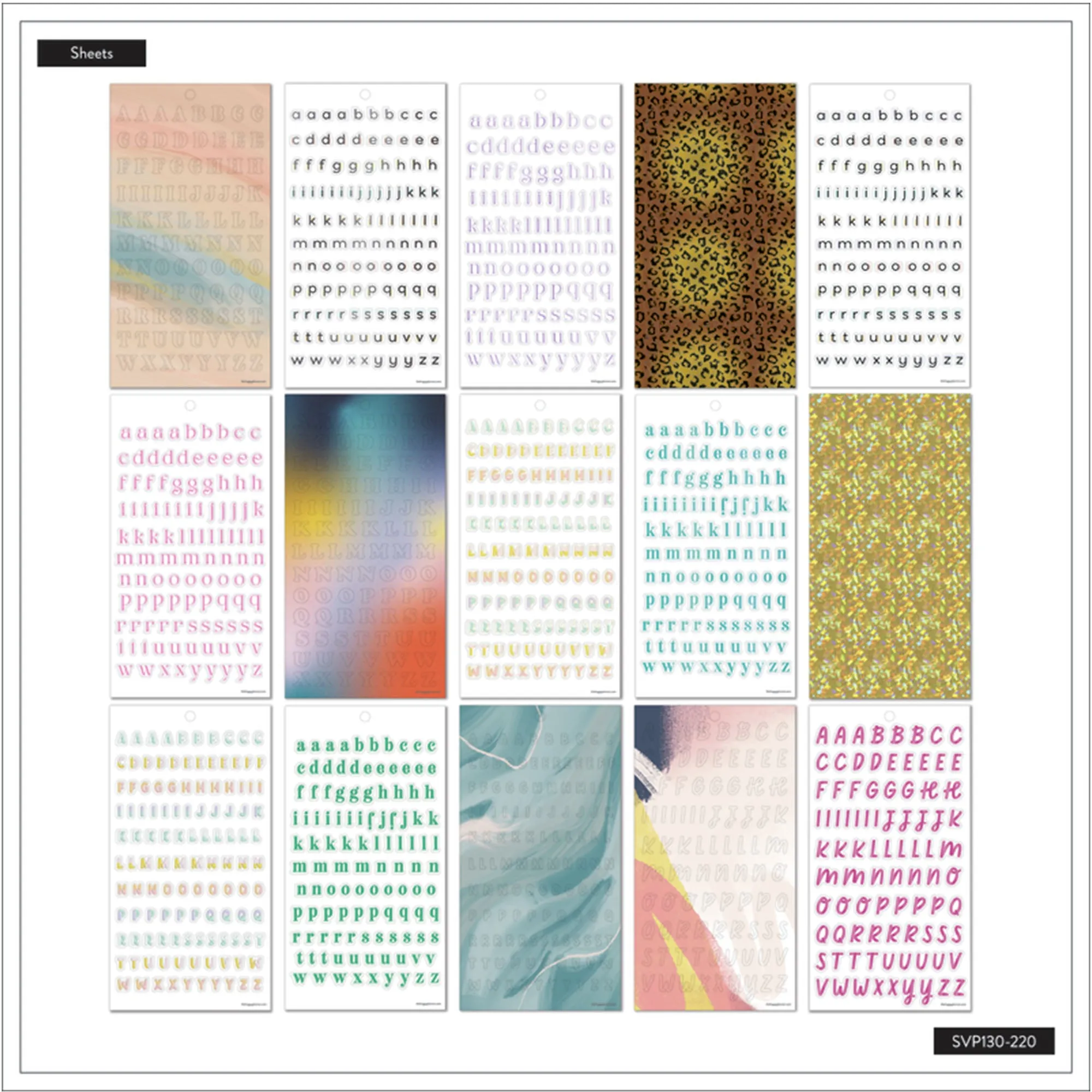 Happy Planner Playful Type Sticker Book Value Pack