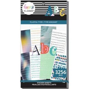 Happy Planner Playful Type Sticker Book Value Pack