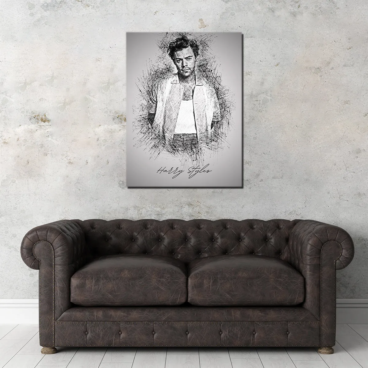 Harry Styles Sketch Wall Art
