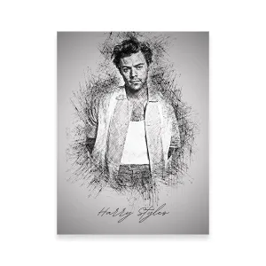 Harry Styles Sketch Wall Art