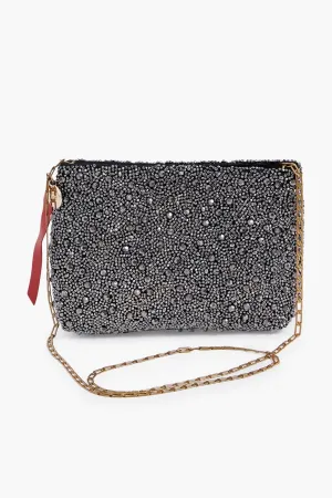 Hematite Beaded Estelle Bag