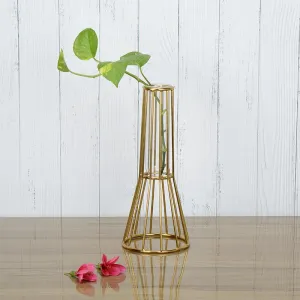 Iara Test Tube Planter - Gold
