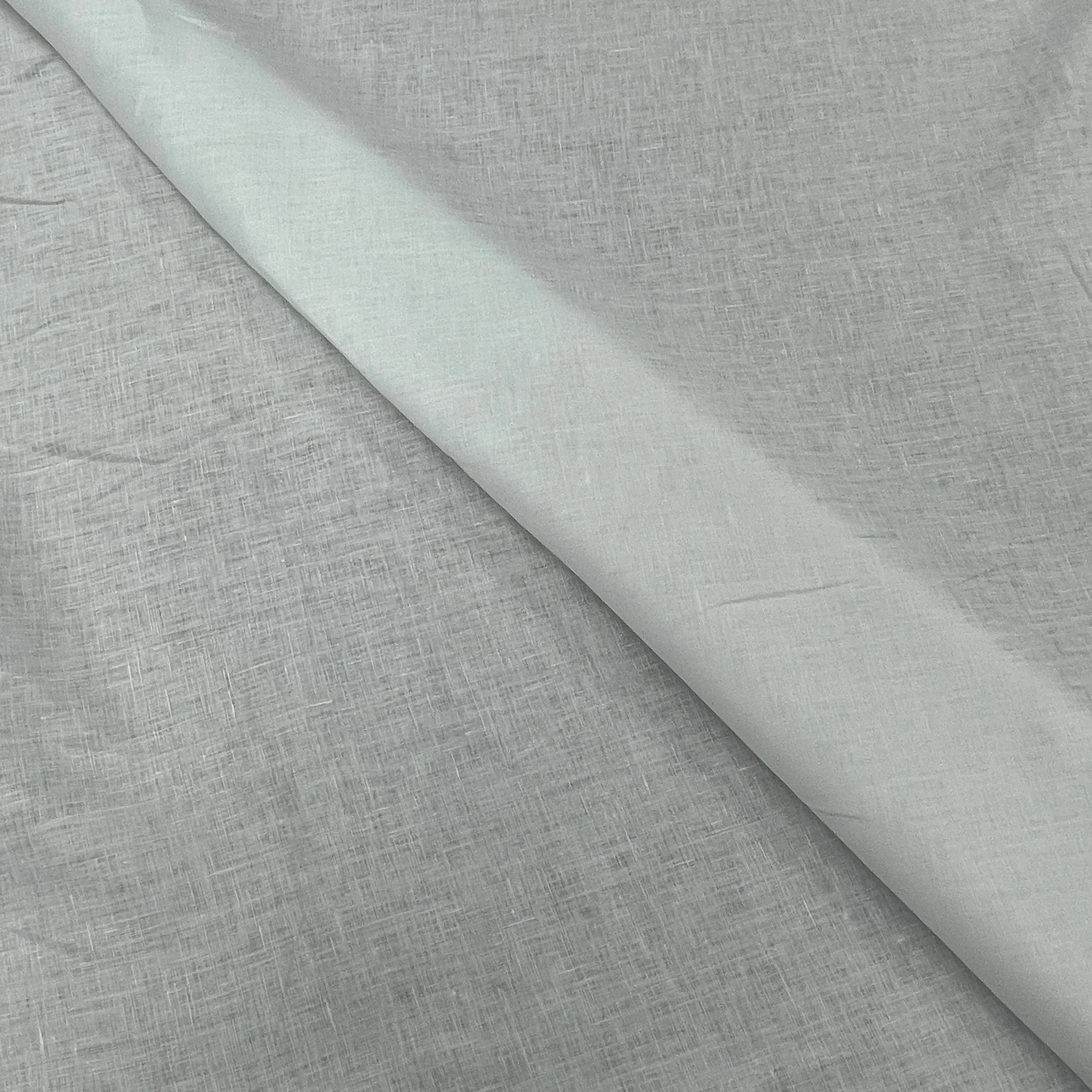 Italino White Plain Linen Fabric