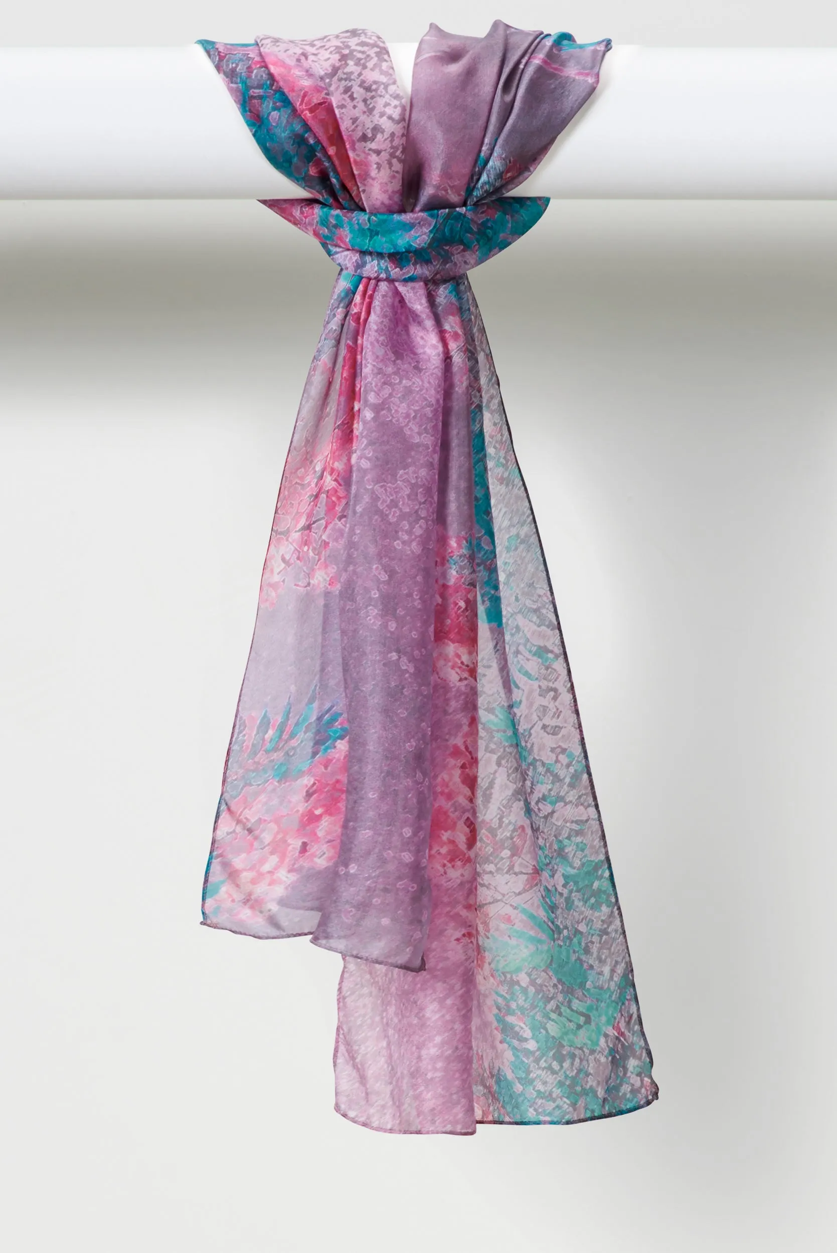 Jacaranda - Long Silk Scarf