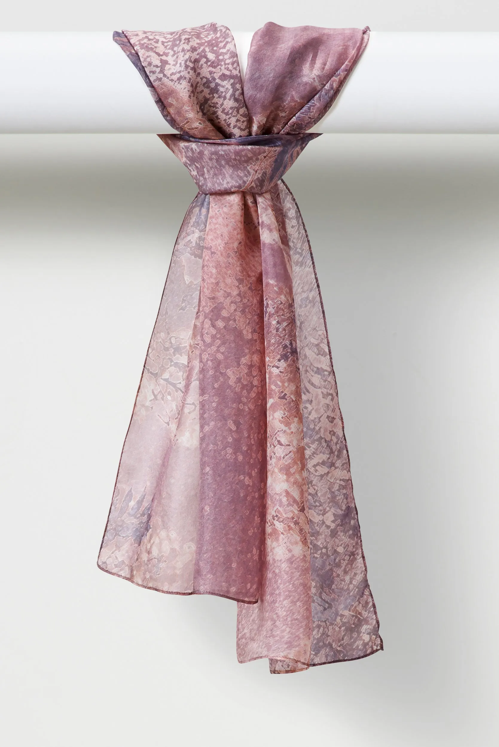 Jacaranda - Long Silk Scarf