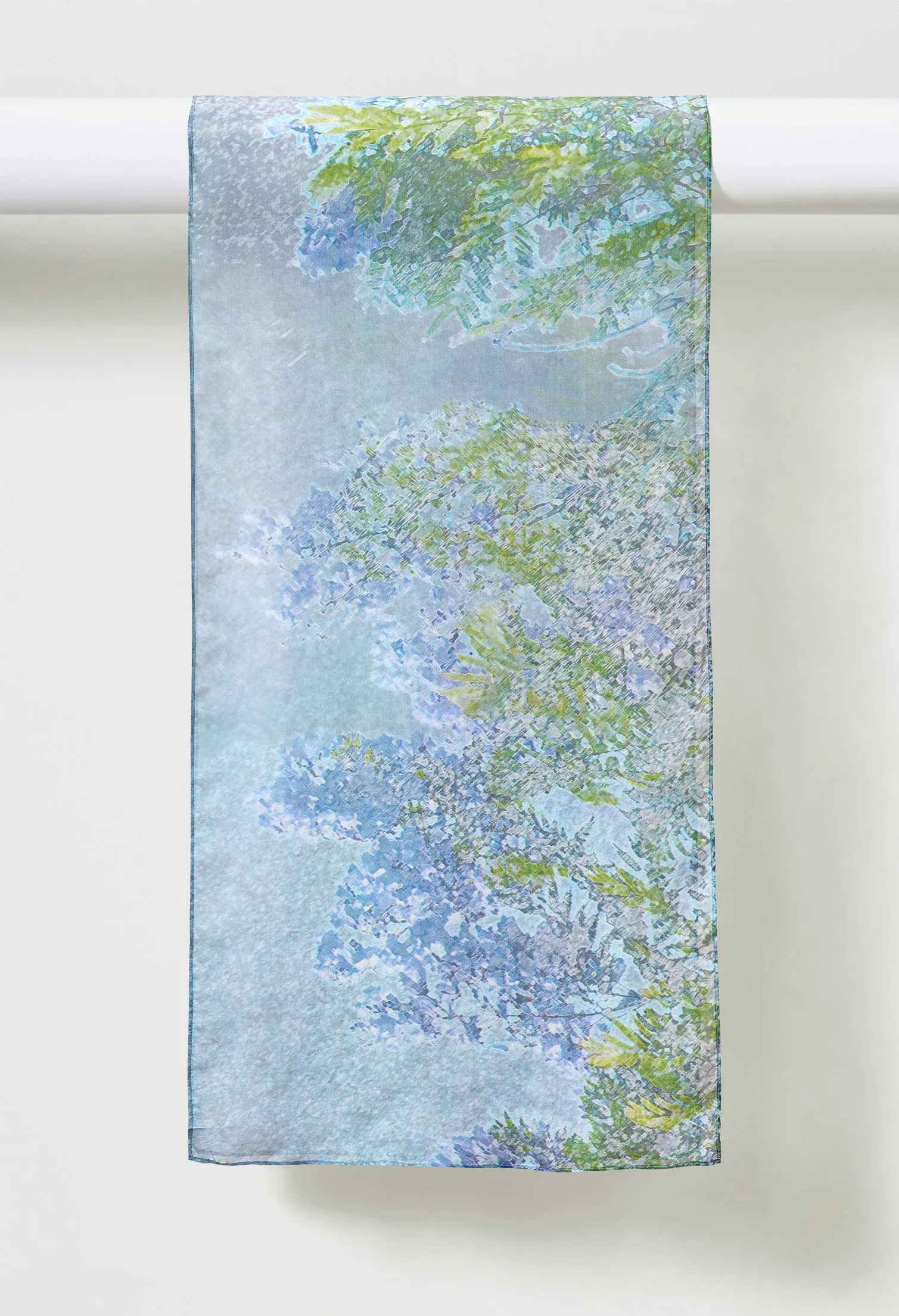 Jacaranda - Long Silk Scarf