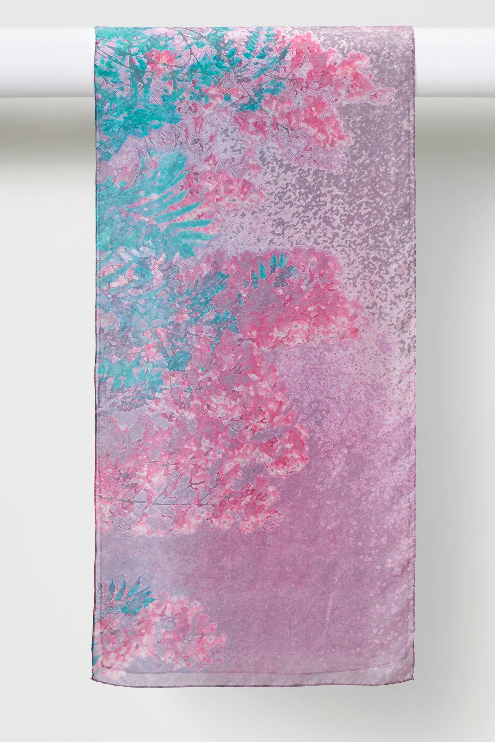 Jacaranda - Long Silk Scarf