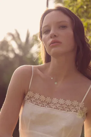 Josephine Linen Camisole with Guipure trim Josephine Linen Camisole with Guipure trim