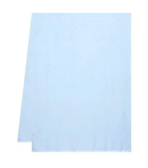 Monogram Jacquard Stole Light Blue