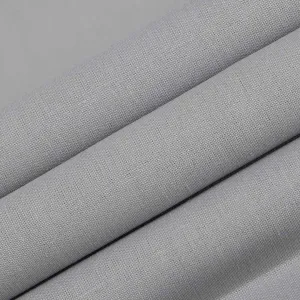 Nevada Classic Gray Plain Linen Fabric