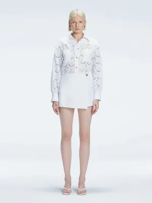 Nola White Shirt and Elise Skort Set