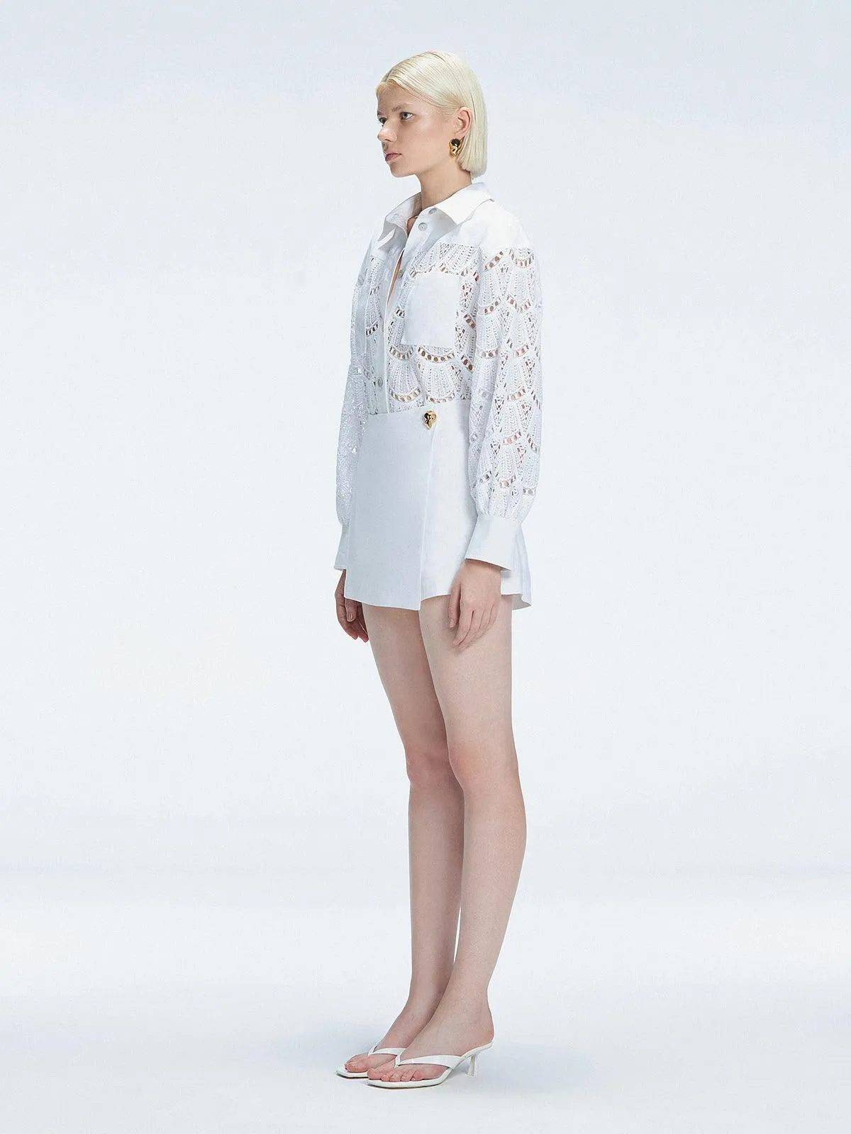 Nola White Shirt and Elise Skort Set
