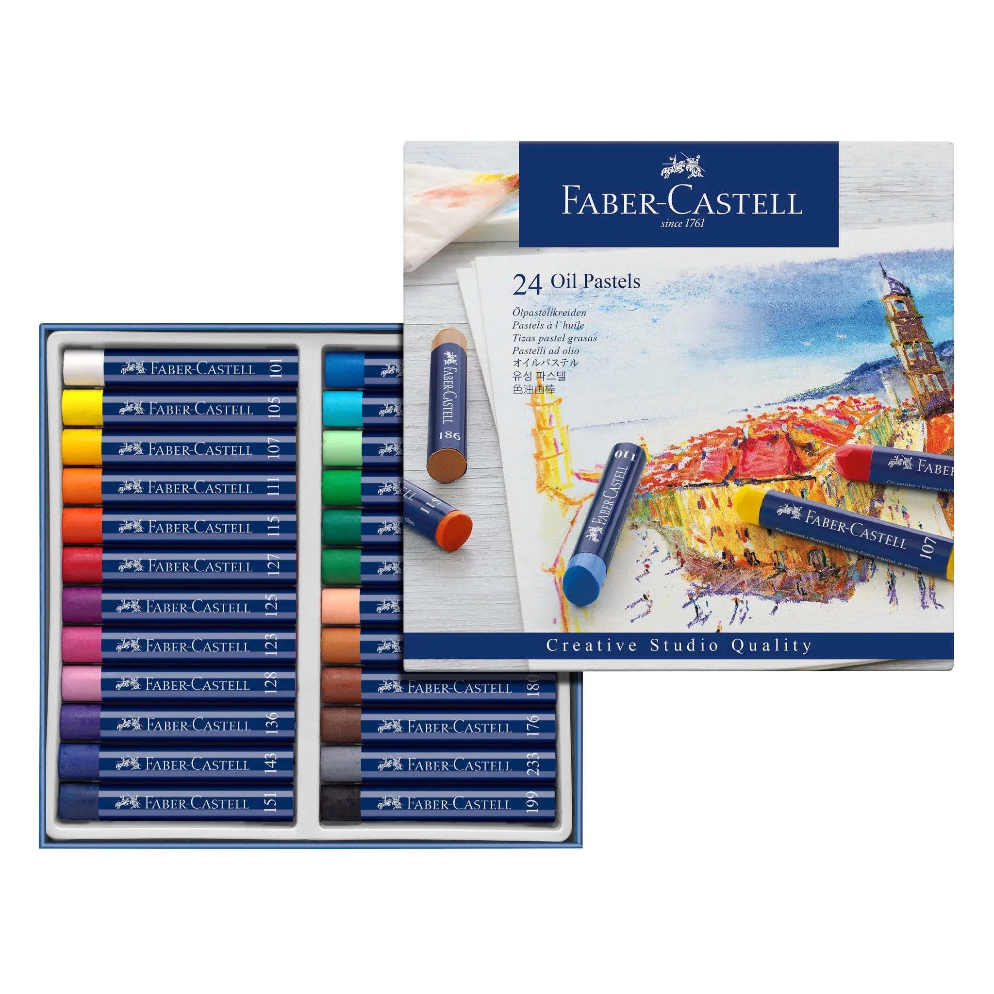 Oil Pastels, Set of 24 - #127024