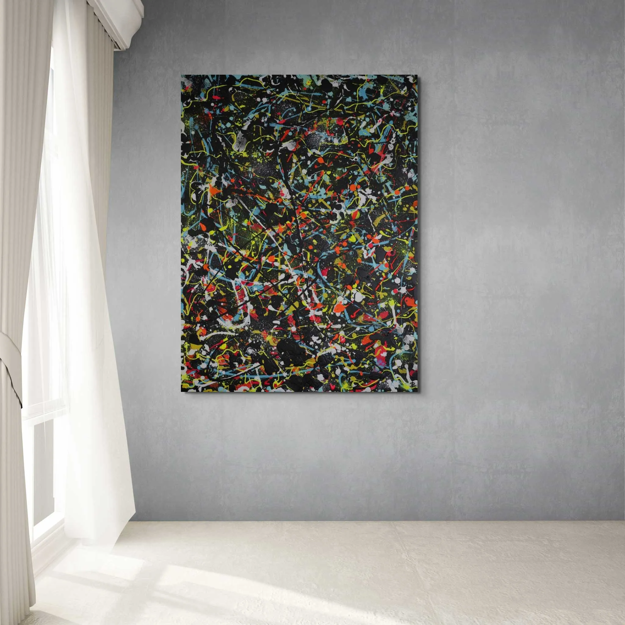ONYX - Large Original Painting 122cm x 91 cm Textured Original